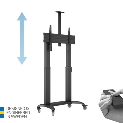Stand TV motorizat de podea, reglabil in inaltime Multibrackets MB-3120, 65"-110", max.135kg, eligibil cu PNRAS/PNRR