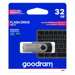Stick USB Goodram 32 GB USB 3.2 Gen 1 60 MB/s (rd) - 20 MB/s (wr) flash drive black (UTS3-1280K0R11) - Img 5
