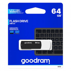 Stick USB Goodram pendrive 64 GB USB 2.0 20 MB/s (rd) - 5 MB/s (wr) flash drive black and white (UCO2-1280KWR11) - Img 5