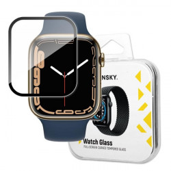 Sticla hibrida Wozinsky Watch Glass pentru Apple Watch 7/8 41mm negru