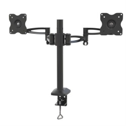 Suport birou 2 monitoare Barkan E642.B, 15"-29",4kg, 5 miscari, Negru - Img 2