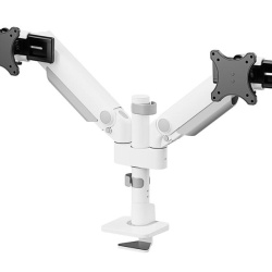 Suport dublu mon. birou NM 24"-34" alb - Img 7