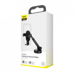 Suport pentru telefon Baseus Gravity pentru bord, parbriz, negru (SUYL-JY01) - Img 4