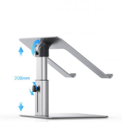 Suport reglabil pentru laptop Baseus metal argintiu - Img 3