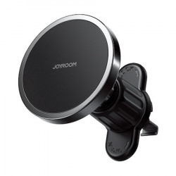 Suport telefon auto magnetic, Joyroom, 2 in 1, adaptor bord si pentru aerisire, Magsafe, negru, AD94