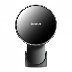 Suport telefon mobil magnetic Baseus incarcator wireless Qi 15 W (compatibil MagSafe pentru iPhone) negru (WXJN-01) - Img 8