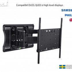 Suport TV de perete Tilt&Turn Super Slim Plus Multibrackets MB-4227, 32"-65", max.40 kg, perfect si pret OLED LG