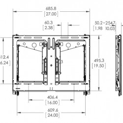 Suport video-wall Vogel's PFW6880, cu modul pop-out, pentru diagonale intre 37''-65''(94-165cm), max. 45,5 kg - Img 2