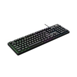 Tastatură de gaming cu membrană RGB Wozinsky WKG-200 cu rotiță de derulare - Neagră - Img 10