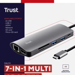 Trust Dalyx 7in1 USB-C Multiport Adapter - Img 18