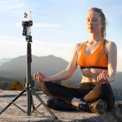 Ugreen LP680 selfie stick cu suport si telecomanda Bluetooth 1,8m - negru - Img 5
