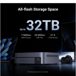 UGREEN Network Attached Storage DXP480T Plus, cu procesor Intel i5 1235u 10-Core Cpu, 10 GbE Port, HDMI 8K, Wi-Fi 6 (Diskless) - Img 4