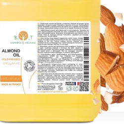 Ulei de migdale dulci organic 5L, 100% pur, presat la rece, pentru masaj profesional, îngrijire corp, ten, păr și vergeturi - Img 8