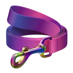 WAUDOG lesa de caine din nailon degradat, latime 15 mm, lungime 122 cm, violet