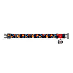 Zgarda din nailon cu cod QR pentru caini Waudog "Oranges", marimea XL - Img 3