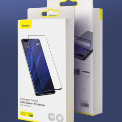 2 x Folie protectie 3D din plastic, Baseus 0,15 mm pentru Huawei P40 negru (SGHWP40-KR01) - Img 7