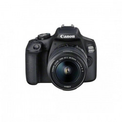 Aparat foto DSLR Canon EOS 2000D,24.1 MP, Negru + Obiectiv EF-S 18-55mm IS II