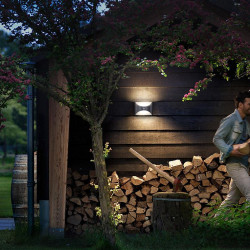 Aplica exterior cu senzor Philips Herb 1x6W Led, inox