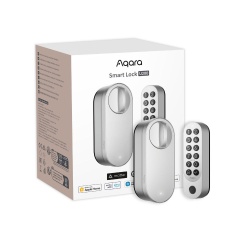 Aqara U200 smart retrofit door lock, Matter compatible, silver