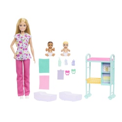 BARBIE YOU CAN BE ANYTHING PAPUSA DOCTOR PEDIATRU CU ACCESORII - Img 2