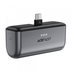 Baterie Externa Acefast M9, 5000mAh, 20W, PD , 2 x USB-C, Neagra