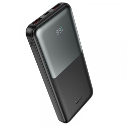 Baterie Externa HOCO J136, 10000mAh, 22.5W, QC + PD, 1 x USB-C - 2 x USB-A, Neagra