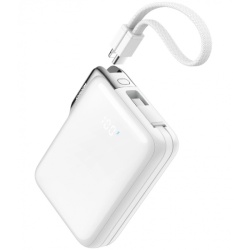 Baterie Externa Joyroom JR-PBF27 Pro, 10000mAh, 30W, QC + PD, 1 x Lightning - 2 x USB-C, Alba, Resigilata