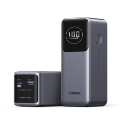 Baterie externa UGREEN PB724 12.000 mAh 100W Digital Display Gri