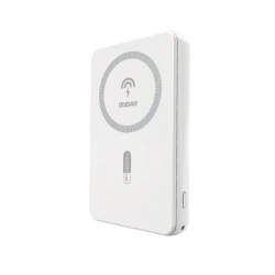 Baterie Externa Wireless Dudao K14S, 5000mAh, 20W, QC + PD + QI, 1 x QI - 1 x USB-A - 1 x USB-C, Alba