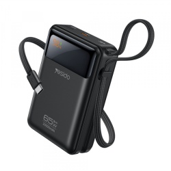 Baterie Externa Yesido YP97, 20000mAh, 65W, PD, 2 x USB-C, Gri