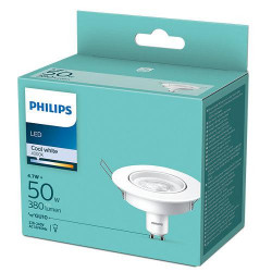 Bec Spot Led Philips, 4.7W (50W), GU10, 380 lm, lumina naturala 4000K