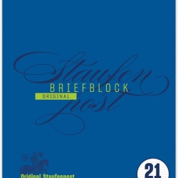 Bloc de Notițe / Hârtie de Corespondență Liniată Staufen Style A4, 100 File, Liniatură 21, 70 g/m², Staufenpost