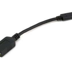 Cablu Adaptor / Convertor USB 3.1 USB-C la USB-A Femelă, Certificat USB-IF, Viteză Super-Rapidă 5Gbps, Încărcare 15W (5V/3A), pentru Laptopuri, Tablete și Telefoane (inclusiv iPhone 16/15), Negru, 14 cm (5.5 inch)