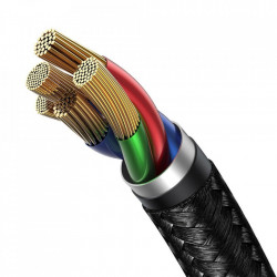 Cablu Baseus Cafule 2in1 USB la Type-C/Lightning 18W, 2.4A - 1.2m - Img 3