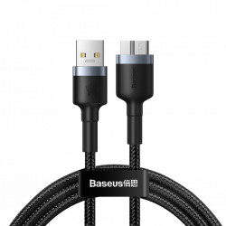 Cablu Baseus Cafule durable nylon USB 3.0 / micro B USB SuperSpeed 2 A 1 m gray (CADKLF-D0G)