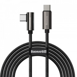 Cablu Baseus Legend Series Elbow Fast Charging USB Type C - USB Type C 100W 5A 2m black (CATCS-A01)