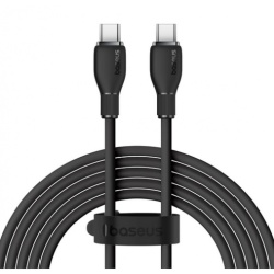 Cablu Baseus Pudding Series, Incarcare rapida, USB-C la USB-C ,100W, 2m, Negru