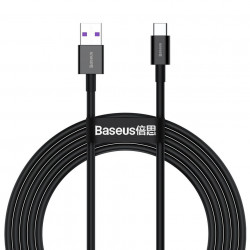 Cablu Baseus Superior Series USB la USB-C, 66 W, 2 m (negru)