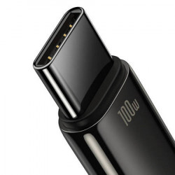 Cablu Baseus Tungsten Gold USB la USB-C, 100 W, 2 m (negru) - Img 5