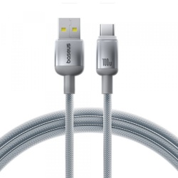 Cablu Date si Incarcare USB-A - USB-C Baseus Discolor, 100W, 2m, Argintiu, Resigilat E0420700