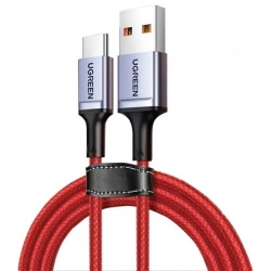 Cablu Date si Incarcare USB-A - USB-C UGREEN US505, 60W, 1m, Rosu