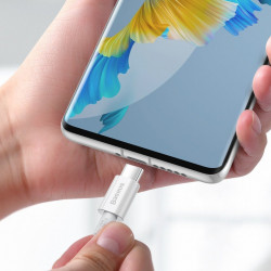 Cablu de date Baseus Superior USB Type C - USB Type C Quick Charge / Power Delivery / FCP 100W 5A 20V 1m white (CATYS-B02) - Img 5