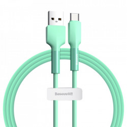 Cablu de date din silicagel, Baseus USB - Type C, 2A 2 m 480 Mbps green (CATGJ-A06)