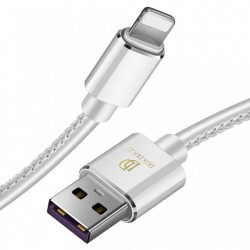 Cablu de date Dux Ducis K-Max , Usb la Lightning, 5V , 2A , 1M , alb - Img 2