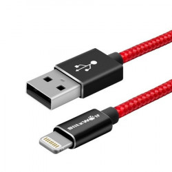 Cablu de date tip lightning BlitzWolf BW-MF5 (MFI) 1m , rosu - Img 3
