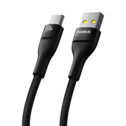 Cablu de incarcare Baseus Flash 2 USB la USB-C 100W, 2m (negru) - Img 6