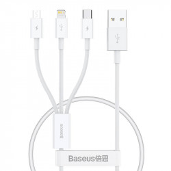 Cablu de incarcare rapida Baseus Superior Data USB la MLC 3.5A 0.5M (alb). - Img 2