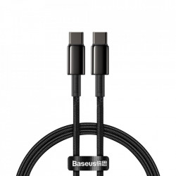Cablu de incarcare si date Baseus USB Type C - USB Type C Power Delivery Quick Charge 100 W 5 A 1 m black (CATWJ-01)