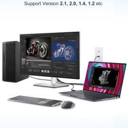 Cablu DisplayPort 2.1 Ubluker 54Gbps 2M, Certificat DP la DP, Suport 10K / 8K 120Hz, 4K 240Hz / 165Hz / 144Hz - Img 8
