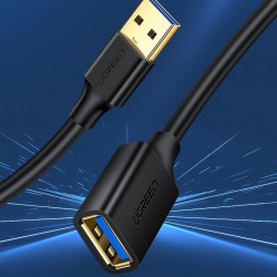 Cablu prelungire Ugreen USB 3.0 (female) - USB 3.0 (male) 1m black (10368) - Img 5